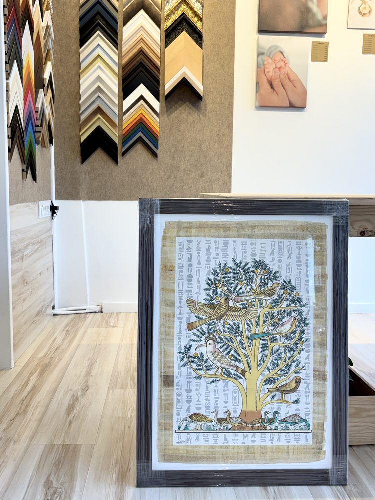 Emmarcació de làmina amb paspartú a Terrassa